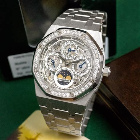 audemars piguet vintage diamond|audemars piguet skeleton diamond.